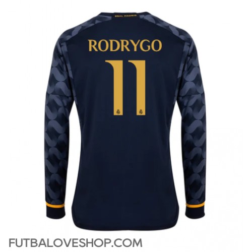 Dres Real Madrid Rodrygo Goes #11 Preč 2023-24 Dlhy Rukáv